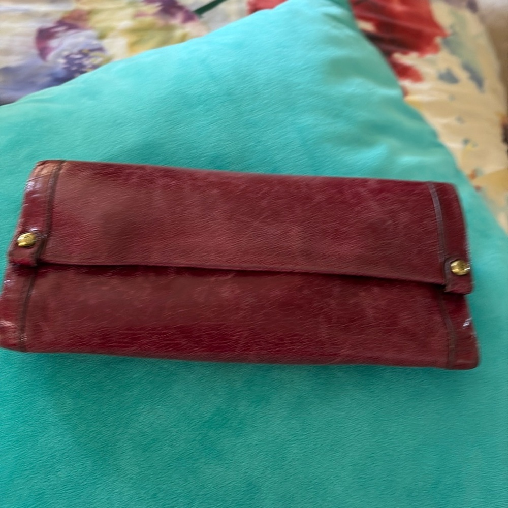 HOBO Red Leather Wallet